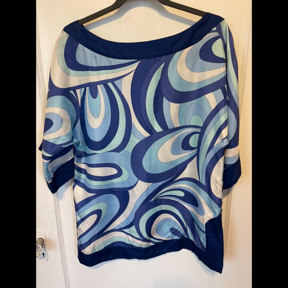Zara Blue & White Tunic Sz S